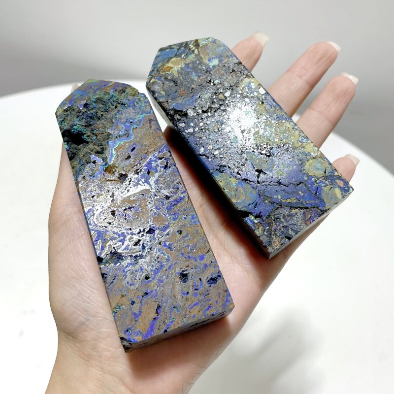 33 Pieces Azurite Malachite Tower - Wholesale Crystals