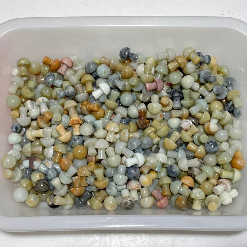 330 Pieces Caribbean Calcite Mini Mushroom Closeout - Wholesale Crystals