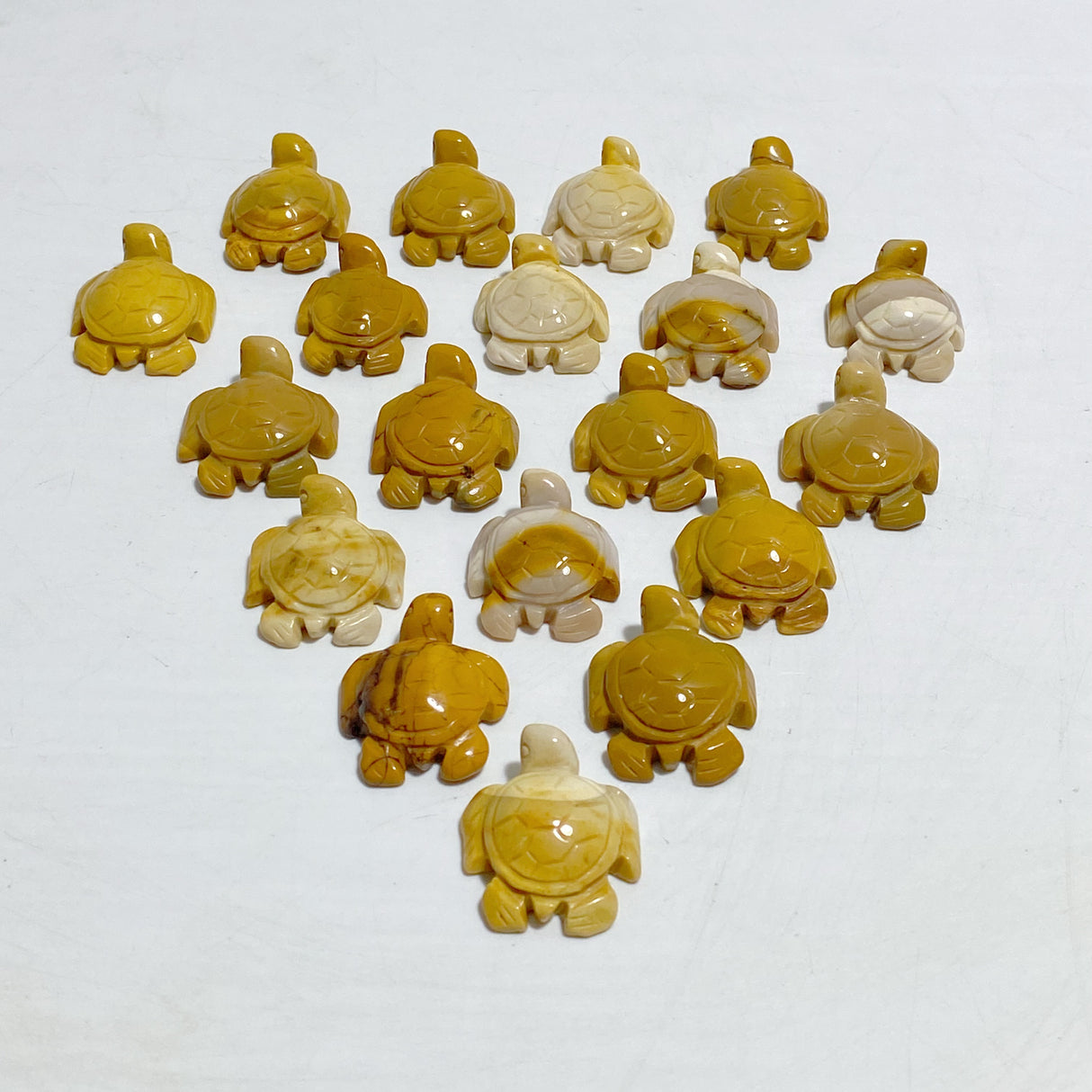 Mini Yellow Mookaite Sea Turtle Carving Wholesale