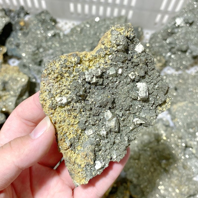 37 Pieces Raw Pyrite Stones (Sea Freight Only) -Wholesale Crystals