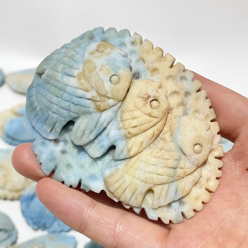 38 Pieces Blue Dumortierite Fish Carving -Wholesale Crystals