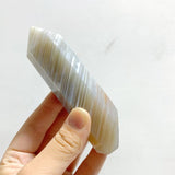 38 Pieces Stripe Agate Tower Points -Wholesale Crystals