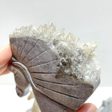 4 Pieces Clear Quartz Cluster Unicorn Carving