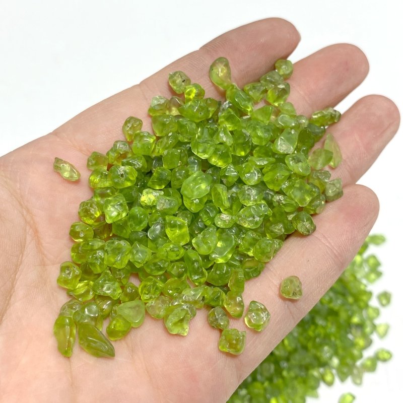 3.96kg High Quality Clear Peridot Gravel Chips - Wholesale Crystals