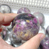 16 Pieces Pink Tourmaline Spheres Balls