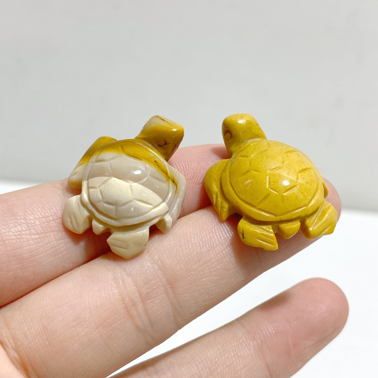 Mini Yellow Mookaite Sea Turtle Carving Wholesale