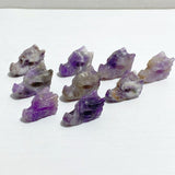 3CM Chevron Amethyst Dragon Head Carving Wholesale -Wholesale Crystals