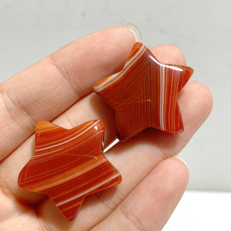 3CM Stripe Carnelian Star Carving Wholesale -Wholesale Crystals