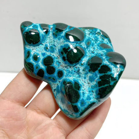 8 Pieces High Quality Polished Chrysocolla Mixed Malachite Home Decor #3