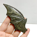4 Pairs Pyrite Bat Wing Carving With Stand - Wholesale Crystals