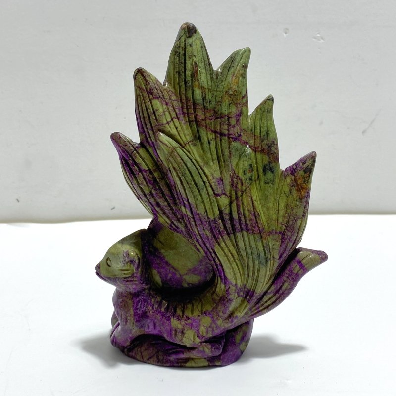 4 Pieces Atlantisite Nine - tailed Fox Carving - Wholesale Crystals