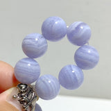 4 Pieces High Grade Blue Lace Agate Bracelet -Wholesale Crystals