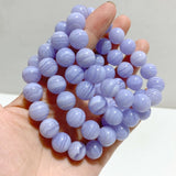4 Pieces High Grade Blue Lace Agate Bracelet -Wholesale Crystals