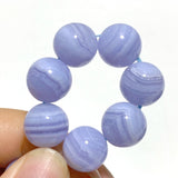 4 Pieces High Grade Blue Lace Agate Bracelet (HGUB23) - Wholesale Crystals