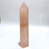 4 Pieces High Quality Large Madagascar Rose Quartz Tower Points - Wholesale Crystals