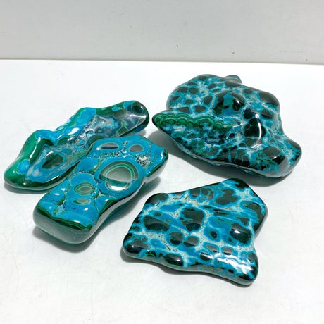 4 Pieces High Quality Polished Chrysocolla Mixed Malachite Home Decor 4 - Wholesale Crystals
