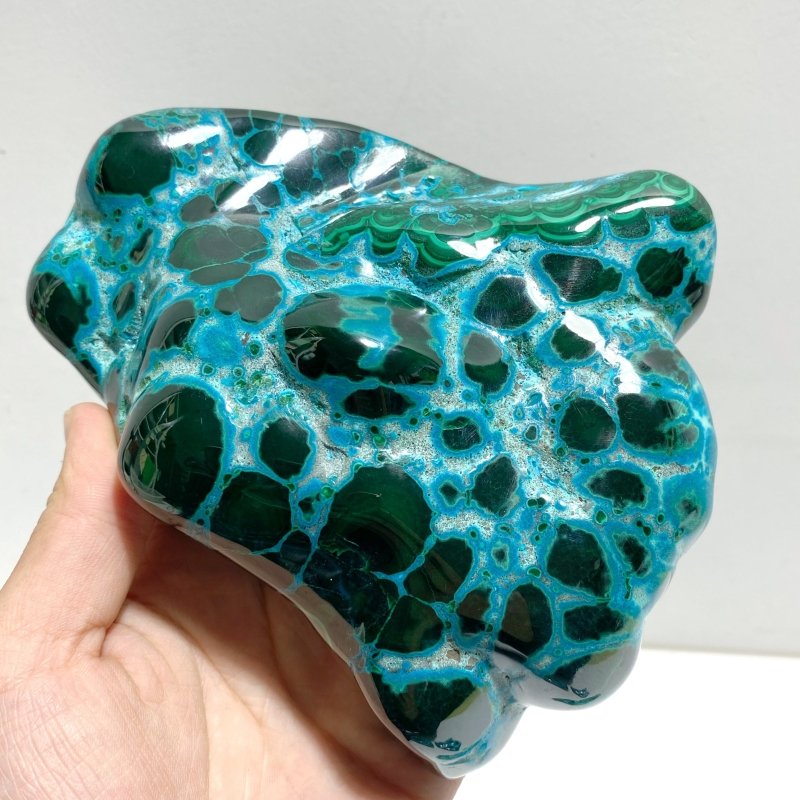 4 Pieces High Quality Polished Chrysocolla Mixed Malachite Home Decor 4 - Wholesale Crystals