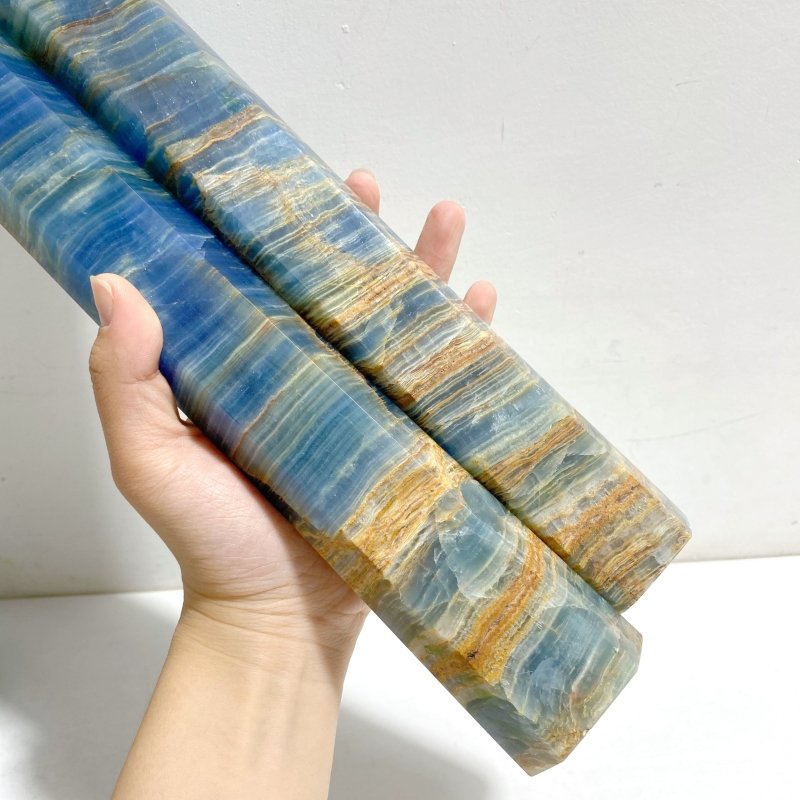 4 Pieces Tall High Quality Deep Blue Onyx Point -Wholesale Crystals