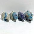 4 Pieces Trolleite Stone Triceratops Three-horned Dinosaur Carving -Wholesale Crystals