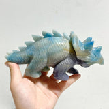 4 Pieces Trolleite Stone Triceratops Three-horned Dinosaur Carving -Wholesale Crystals