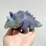 4 Pieces Trolleite Stone Triceratops Three-horned Dinosaur Carving -Wholesale Crystals