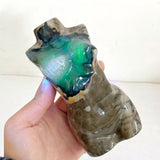 4 Pieces Volcano Agate Goddess Carving (UV - Reactive) - Wholesale Crystals