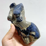 4 Pieces Volcano Agate Goddess Carving (UV - Reactive) - Wholesale Crystals