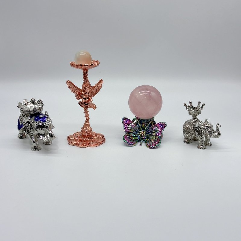 4 Styles Metal Crystal Sphere Stand Wholesale - Wholesale Crystals