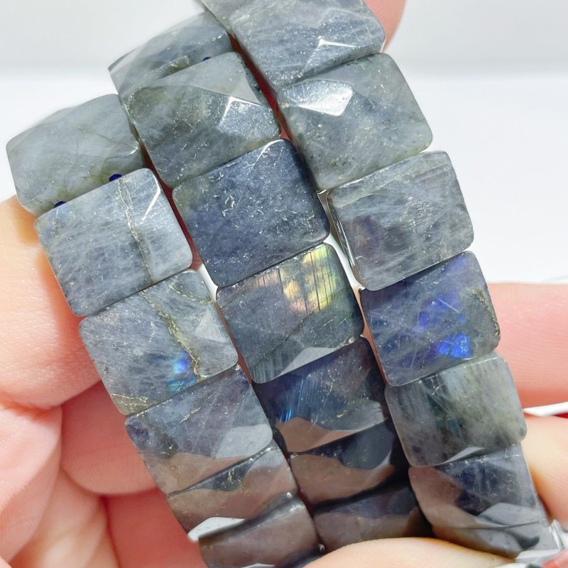 4 Types Multi - faceted Bracelet Wholesale Red Jasper Labradorite India Moonstone Howlite - Wholesale Crystals