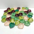 40 Pieces Different Materials Gravel Chips Mixed Heart Shape Bowl Carving - Wholesale Crystals