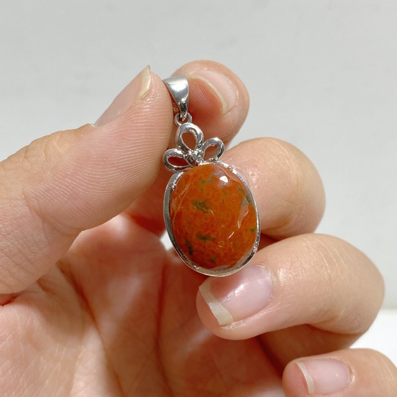 40 Pieces Vein Ocean Japser Pendant -Wholesale Crystals