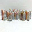 41 Pieces Stripe Agate Tower Points - Wholesale Crystals