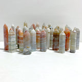 41 Pieces Stripe Agate Tower Points - Wholesale Crystals