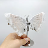 Clear Quartz Cluster Butterfly Wing With Stand Wholesale