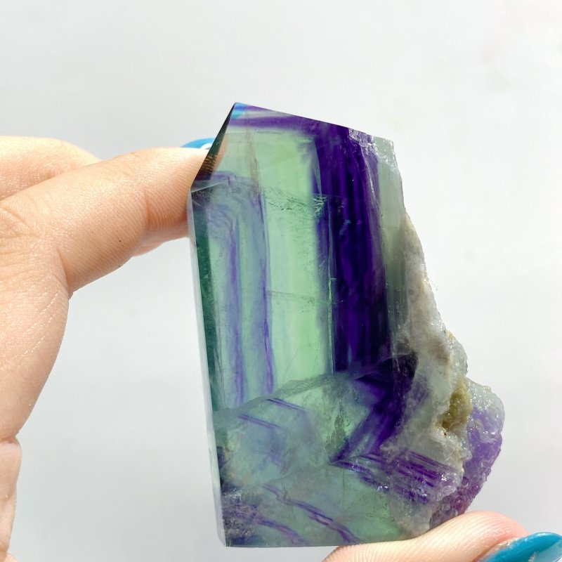 42 Pieces Rainbow Fluorite Raw Side Tower - Wholesale Crystals