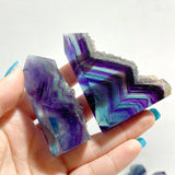 42 Pieces Rainbow Fluorite Raw Side Tower - Wholesale Crystals
