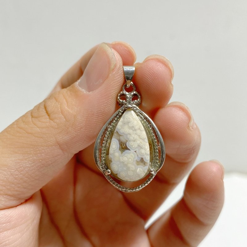 45 Pieces Beautiful 8th Vein Ocean Japser Pendant -Wholesale Crystals