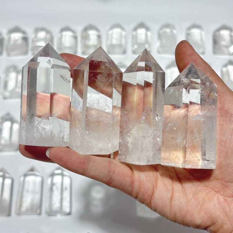 47 Pieces Fat Clear Quartz Tower -Wholesale Crystals