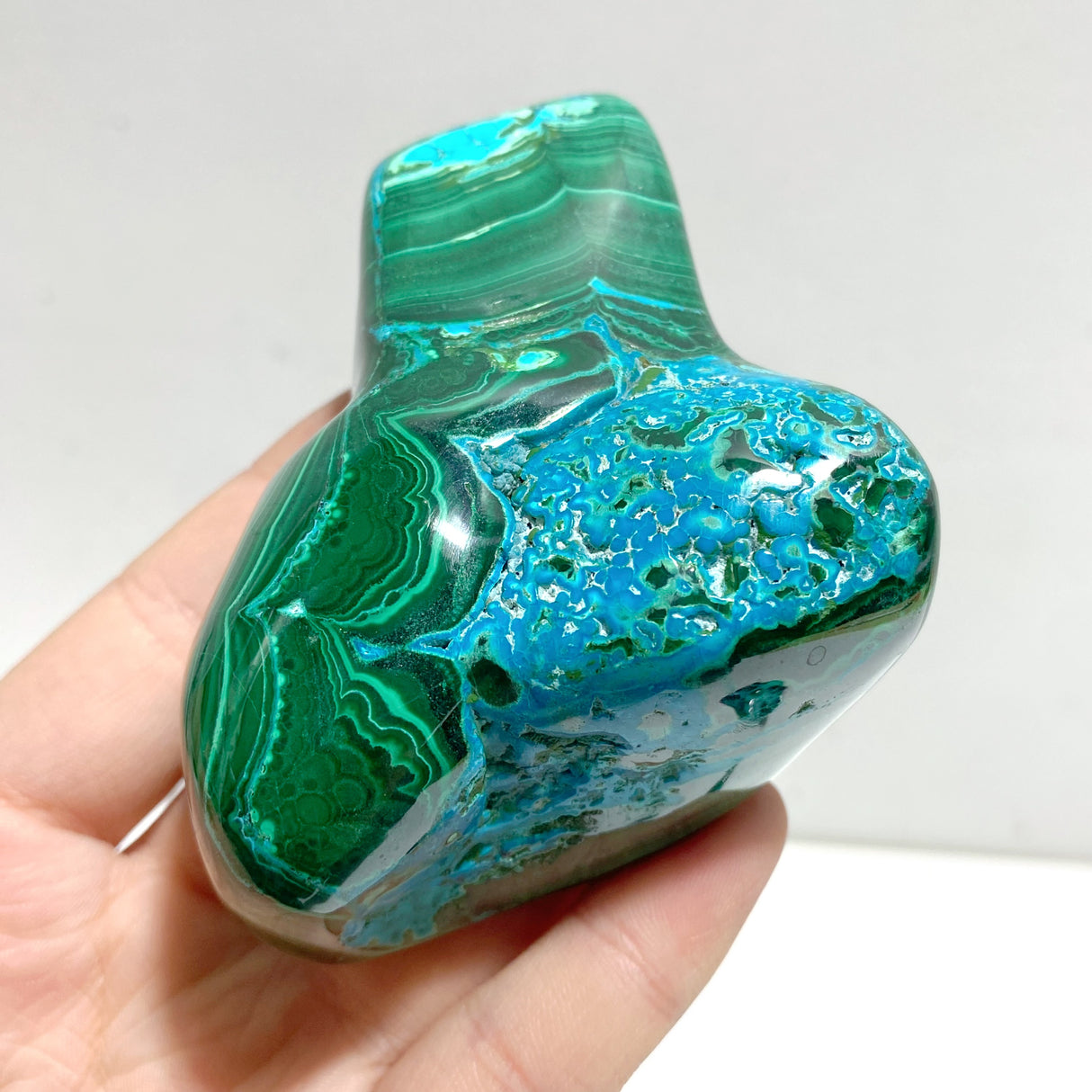 8 Pieces High Quality Polished Chrysocolla Mixed Malachite Home Decor #3