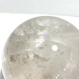 4.7in Large Clear Quartz Sphere With Rainbow - Wholesale Crystals