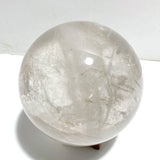 4.7in Large Clear Quartz Sphere With Rainbow - Wholesale Crystals