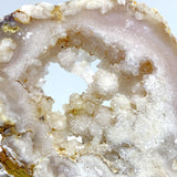 2 Pairs Geode Druzy Sakura Flower Agate Butterfly Wing With Stand