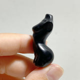 4CM Black Obsidian Goddess Carving Wholesale -Wholesale Crystals
