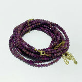 3MM Multi-Faceted Crystal Flash Bead Bracelets Necklace Wholesale Labradorite Sunstone Aquamarine