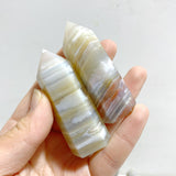 53 Pieces Stripe Agate Tower Points