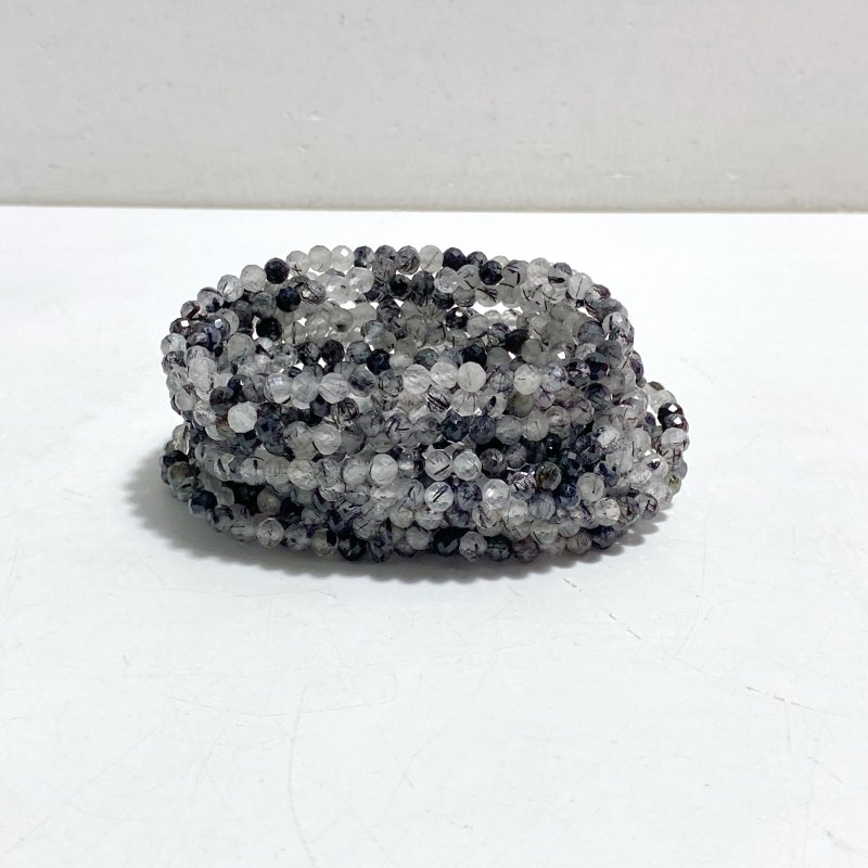 4MM Multi-Faceted Flash Bead Bracelets Wholesale Blue Sodalite Aquamarine Amethyst -Wholesale Crystals