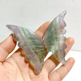 5 Pairs Fluorite Small Butterfly Wing With Stand - Wholesale Crystals
