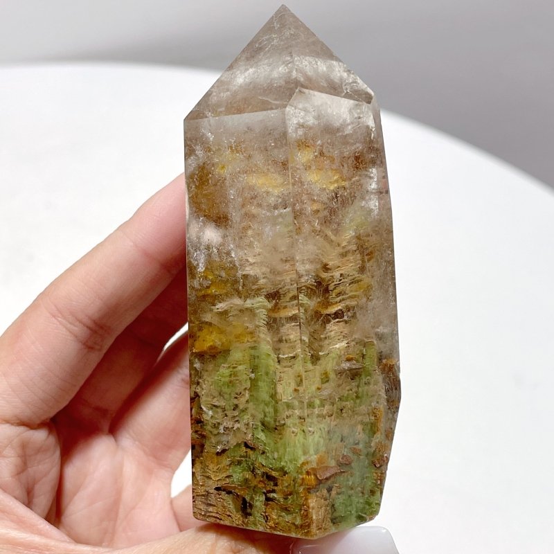 5 Pieces Beautiful Garden Quartz Tower Points 8 - 12.7cm - Wholesale Crystals