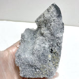 5 Pieces Black Clear Quartz Cluster Raw Side Tower - Wholesale Crystals