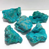 5 Pieces Chrysocolla Mixed Malachite Raw Stone Specimen - Wholesale Crystals